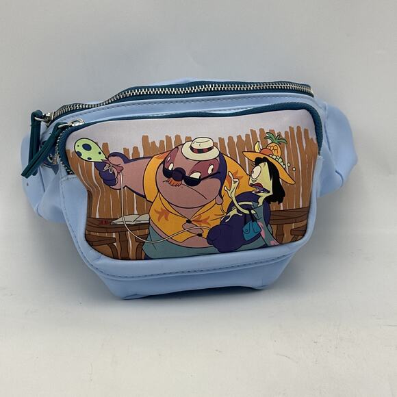 Loungefly Disney Lilo & Stitch Badness Level Fanny Pack BoxLunch Used - Picture 1 of 10